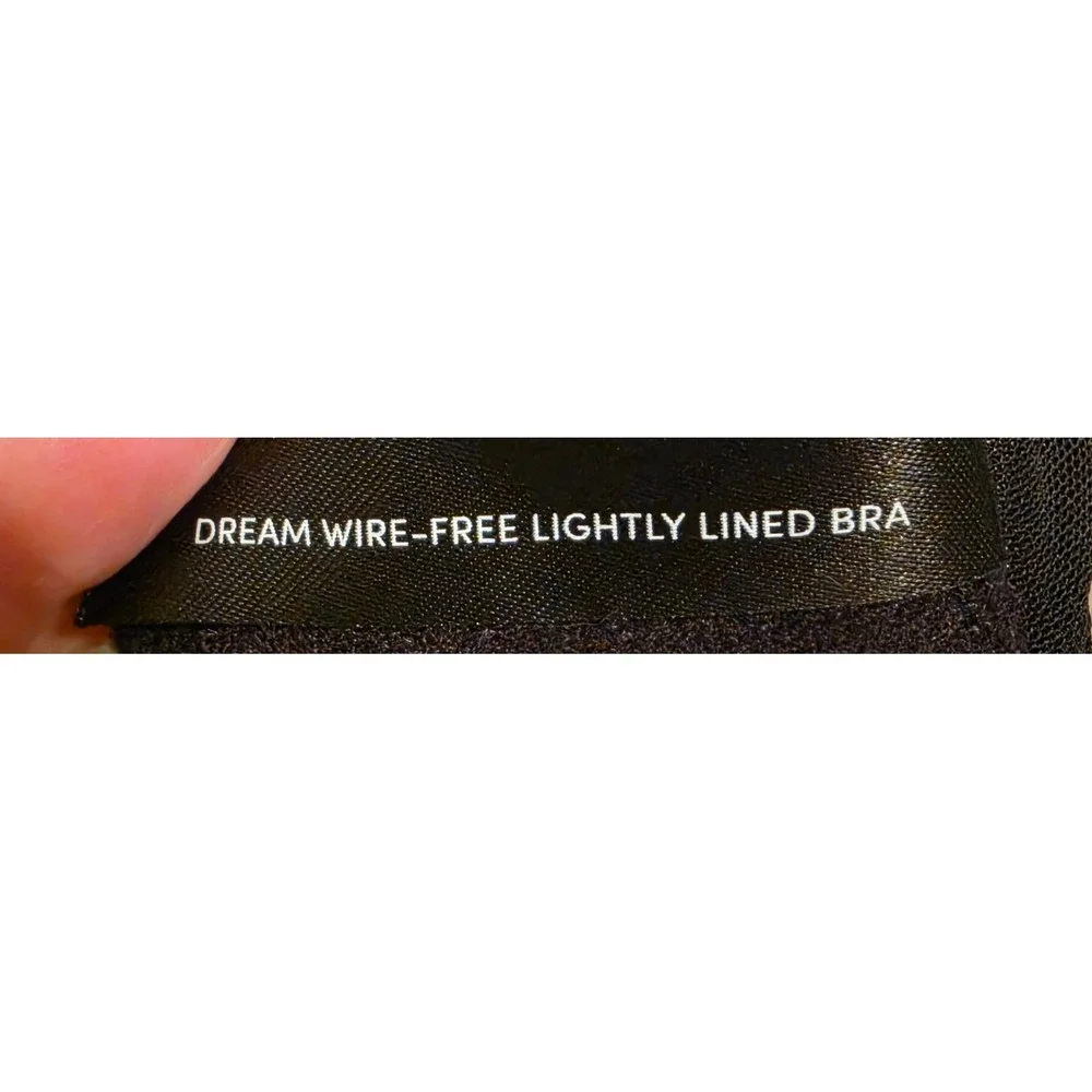 Torrid Dream Wire Free Lightly Lined Microfiber Bra Black Popery Floral 38DD